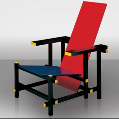Red and Blue - Gerrit Rietveld